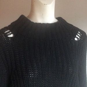 Vintage black knit sweater